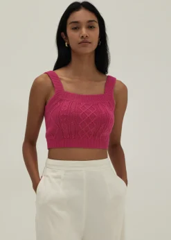 Love, Bonito Casual Tops|Tanks & Camis*Laila Cable Knit Tank