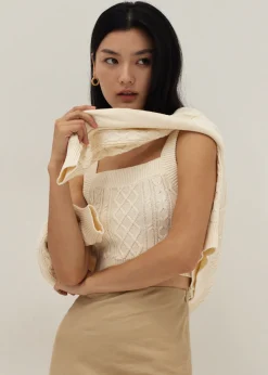 Love, Bonito Casual Tops|Tanks & Camis*Laila Cable Knit Tank