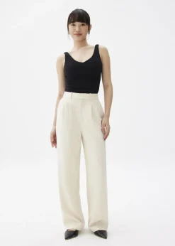 Love, Bonito Weekend & Vacation Pants|Work Pants*Lana Relaxed Melange Tailored Pants
