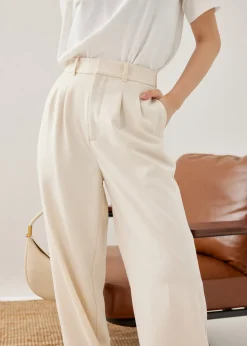 Love, Bonito Weekend & Vacation Pants|Work Pants*Lana Relaxed Melange Tailored Pants