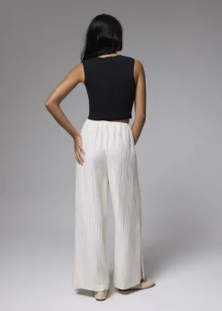 Love, Bonito Weekend & Vacation Pants|Leggy™*Leggy™ Crinkled High Waist Wide Leg Pants