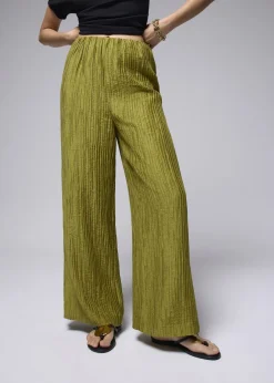 Love, Bonito Weekend & Vacation Pants|Leggy™*Leggy™ Crinkled High Waist Wide Leg Pants