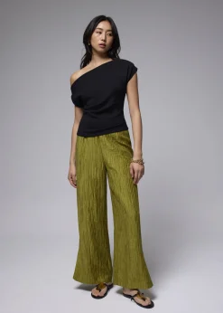Love, Bonito Weekend & Vacation Pants|Leggy™*Leggy™ Crinkled High Waist Wide Leg Pants