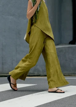 Love, Bonito Weekend & Vacation Pants|Leggy™*Leggy™ Crinkled High Waist Wide Leg Pants