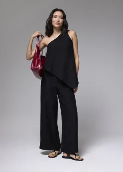 Love, Bonito Weekend & Vacation Pants|Leggy™*Leggy™ Crinkled High Waist Wide Leg Pants