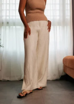 Love, Bonito Weekend & Vacation Pants|Leggy™*Leggy™ Crinkled High Waist Wide Leg Pants