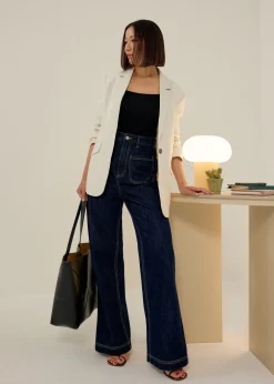 Love, Bonito Weekend & Vacation Pants|Casual Pants*Leggy™ Denim High Waist Flare Sailor Jeans