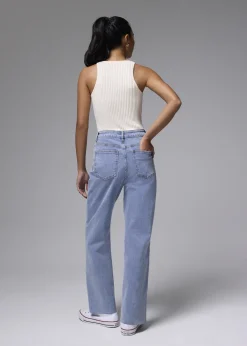 Love, Bonito Weekend & Vacation Pants|Casual Pants*Leggy™ Denim Pintuck Straight Leg Jeans