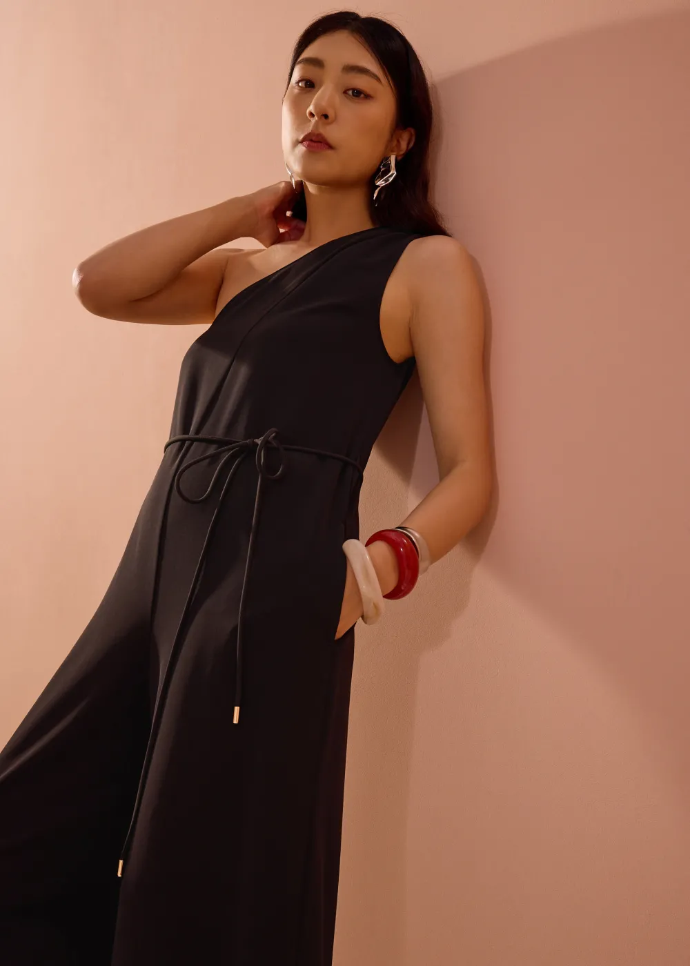 Love, Bonito Party & Occasions|Vacation*Leggy™ Kanda Asymmetric Flare Jumpsuit