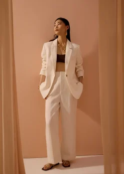 Love, Bonito Work|Pants*Leggy™ Seva Textured Super High Waist Straight Leg Pants