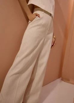 Love, Bonito Work|Pants*Leggy™ Seva Textured Super High Waist Straight Leg Pants