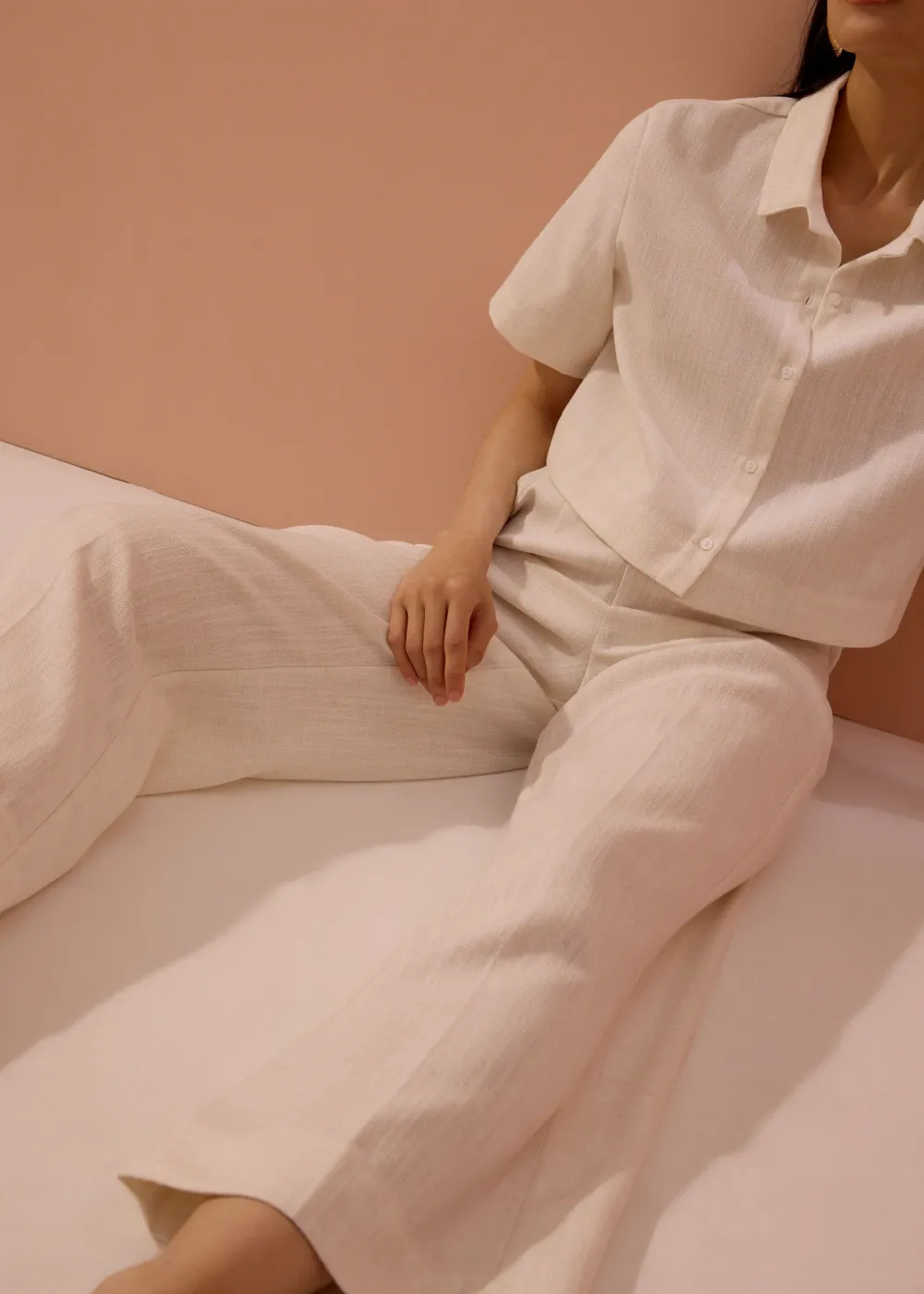 Love, Bonito Work|Pants*Leggy™ Seva Textured Super High Waist Straight Leg Pants