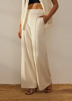 Love, Bonito Weekend & Vacation Pants|Leggy™*Leggy™ Tweed High Waist Wide Leg Pants