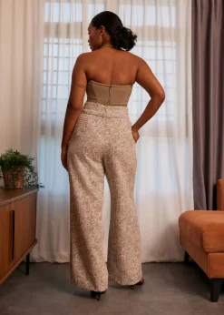 Love, Bonito Weekend & Vacation Pants|Leggy™*Leggy™ Tweed High Waist Wide Leg Pants