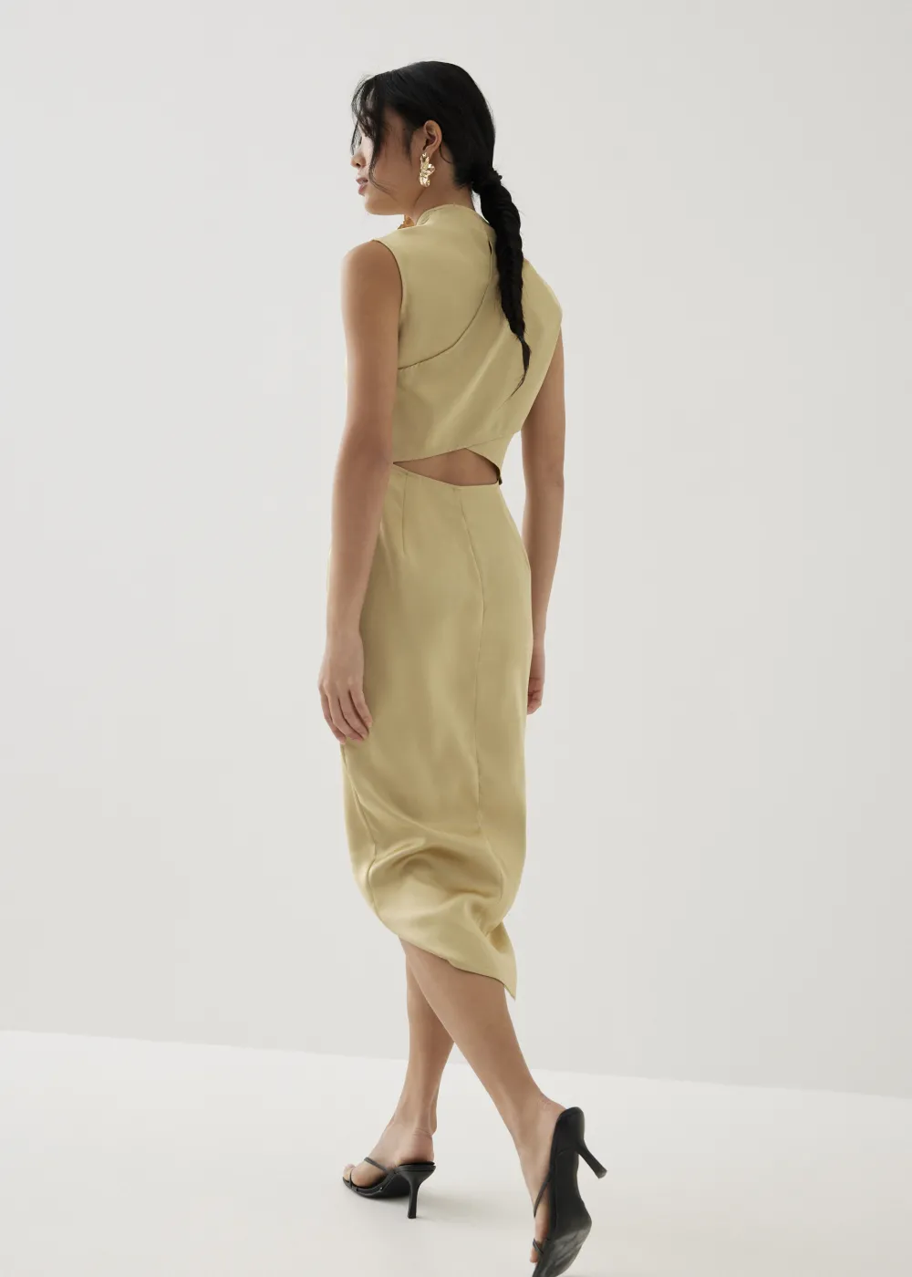 Love, Bonito Party Dresses|Party & Occasions*Lei Asymmetric Satin Midaxi Dress