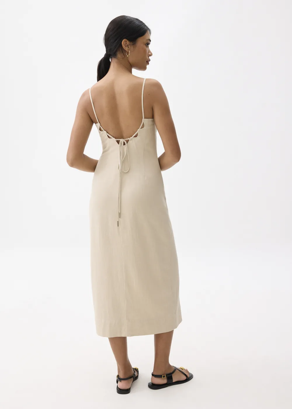 Love, Bonito Party Dresses|Party & Occasions*Linen Padded Column Midi Dress