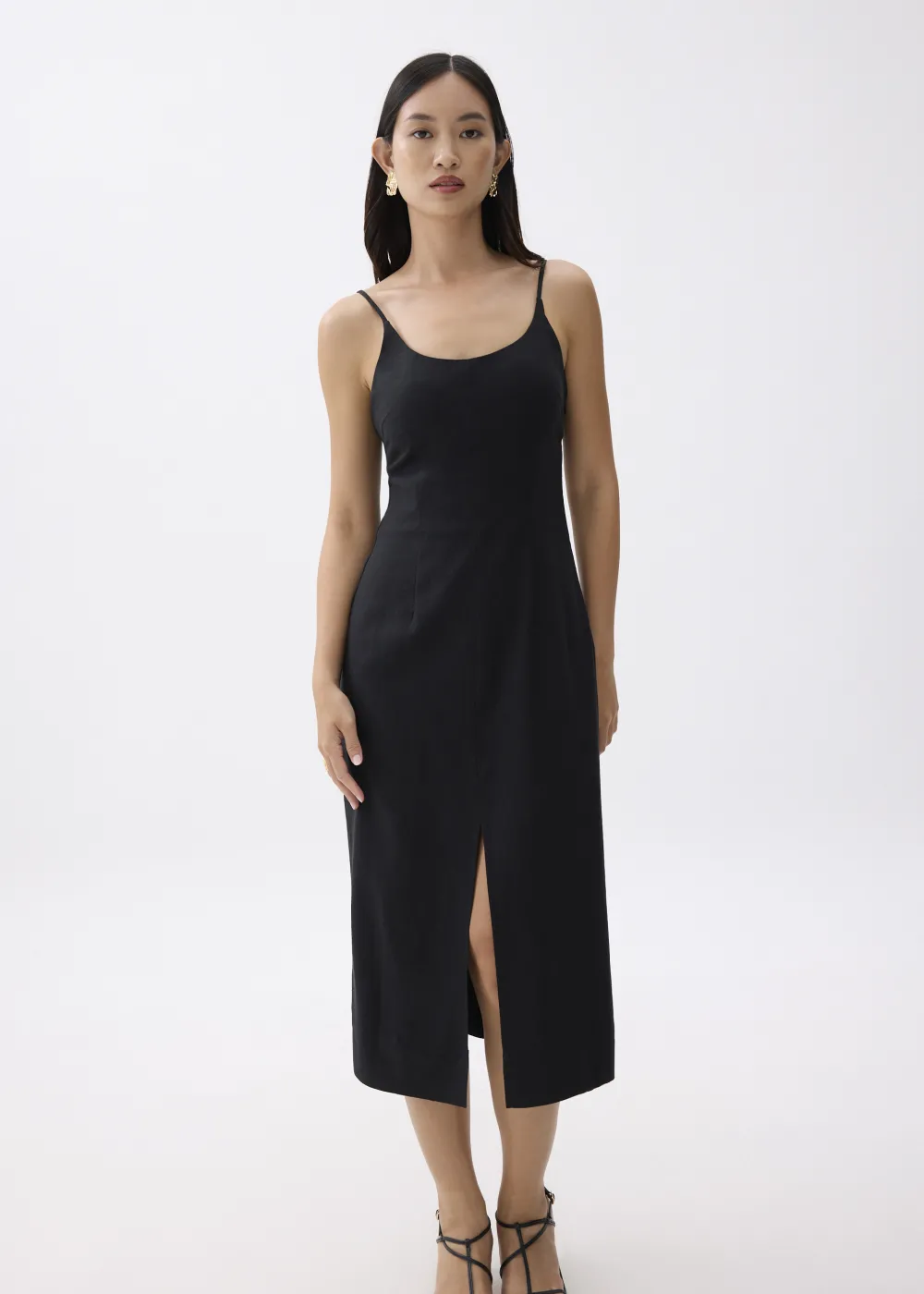 Love, Bonito Party Dresses|Party & Occasions*Linen Padded Column Midi Dress