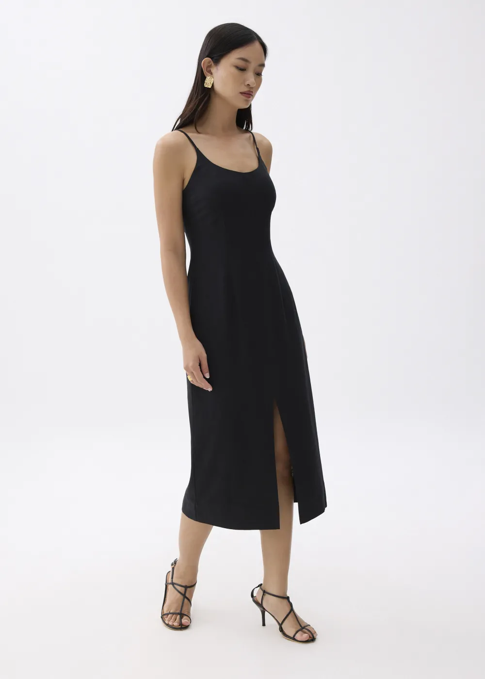 Love, Bonito Party Dresses|Party & Occasions*Linen Padded Column Midi Dress