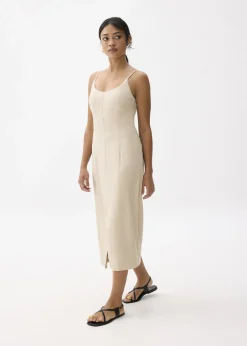 Love, Bonito Party Dresses|Party & Occasions*Linen Padded Column Midi Dress