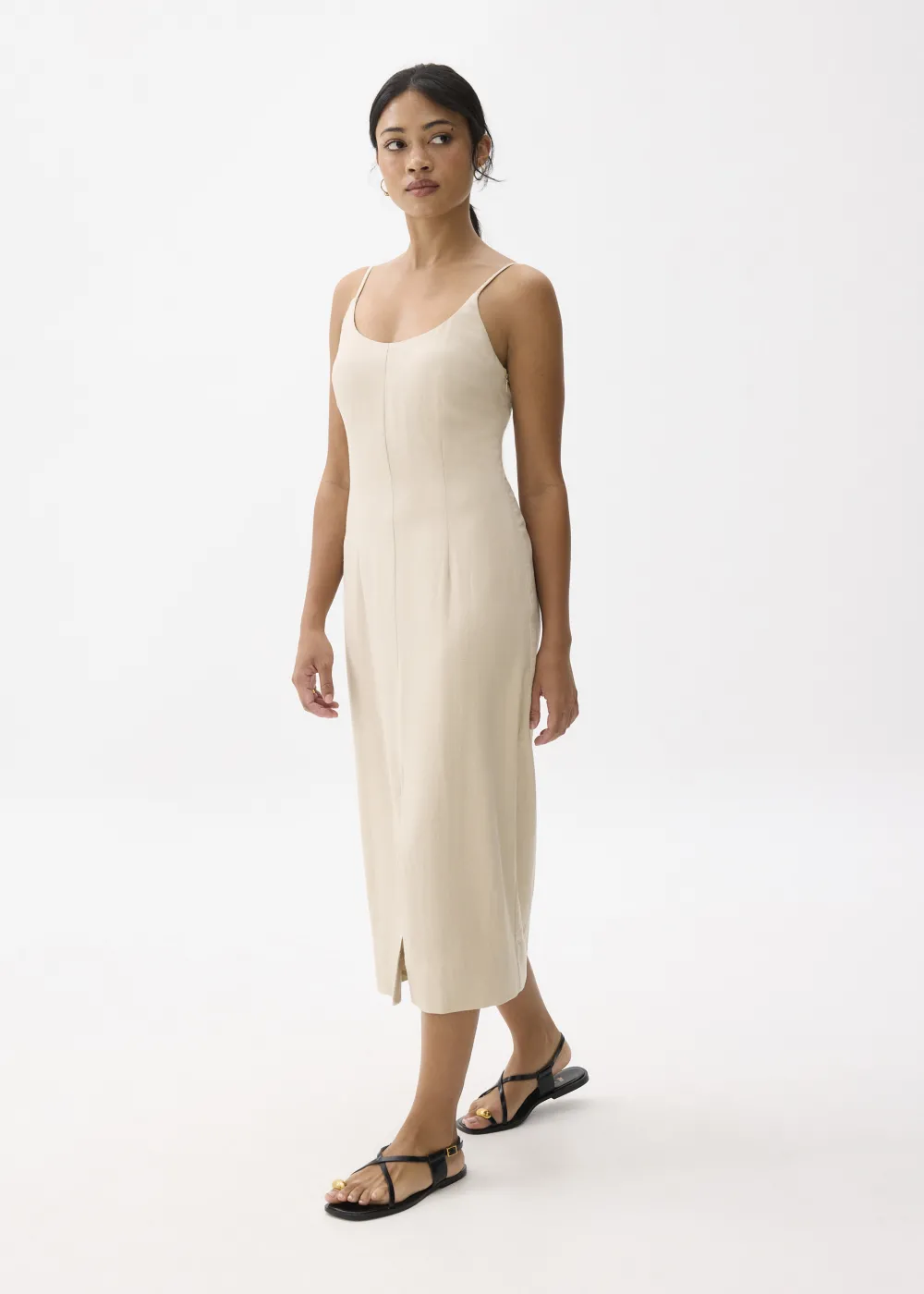 Love, Bonito Party Dresses|Party & Occasions*Linen Padded Column Midi Dress