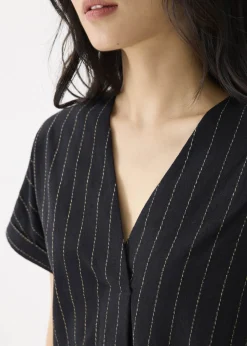 Love, Bonito Weekend Dresses|Casual Dresses*Linen Striped V-neck Shift Mini Dress