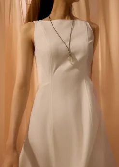 Love, Bonito Work|Dresses*Ling Belted Boat Neck Fit & Flare Midaxi Dress