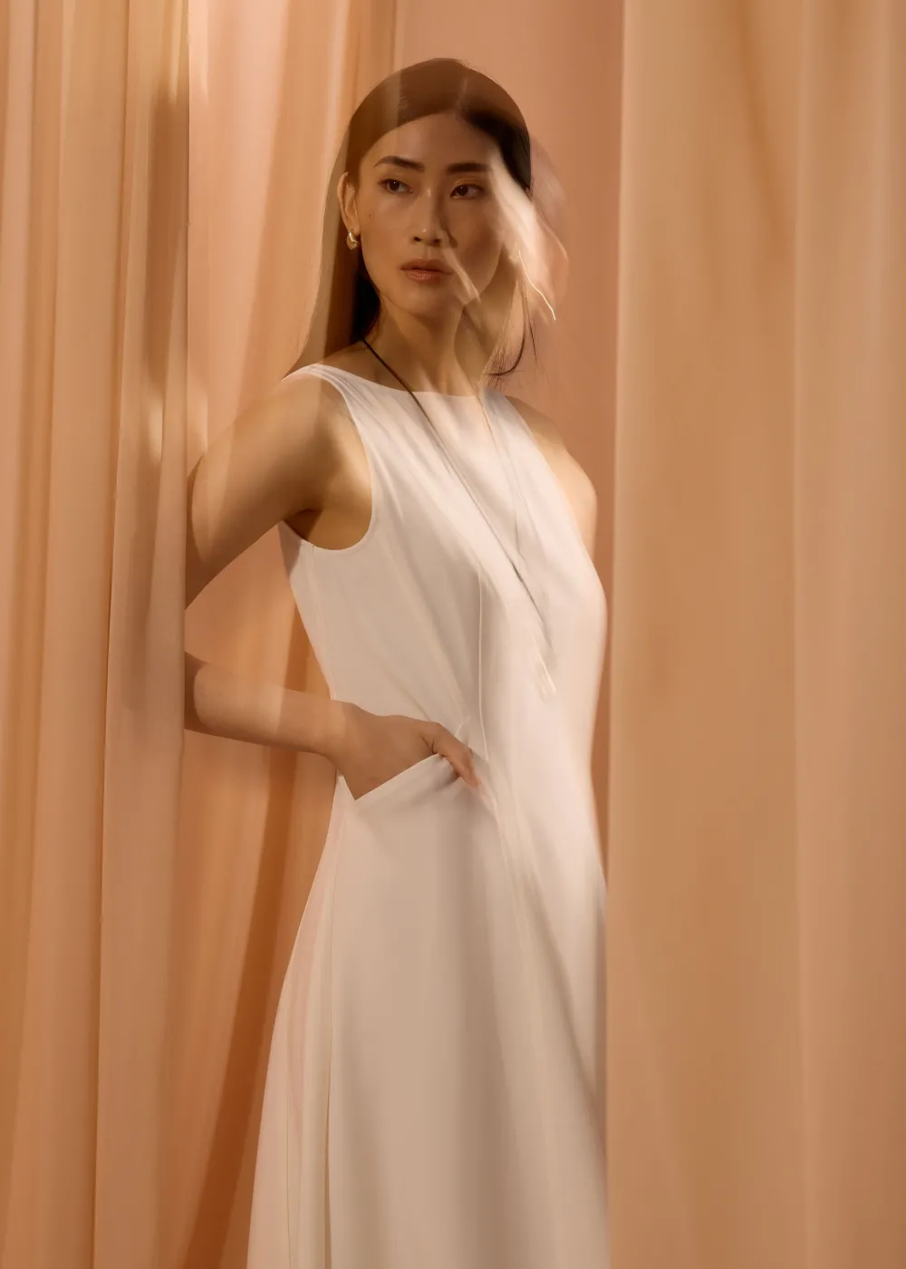 Love, Bonito Work|Dresses*Ling Belted Boat Neck Fit & Flare Midaxi Dress