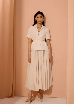 Love, Bonito Work|Tops*Ling Textured Belted Blazer Top