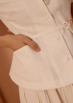 Love, Bonito Work|Tops*Ling Textured Belted Blazer Top