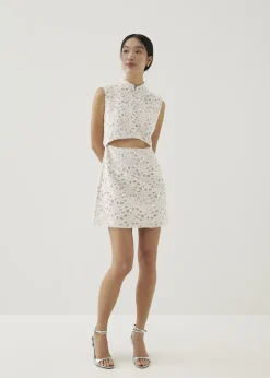 Love, Bonito Party Dresses|Party & Occasions*Llana Shoulder Padded Mandarin Collar Mini Dress