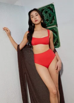 Love, Bonito Weekend|Casual*Love Bonito x cheak High Waist Cheeky Bikini Bottom