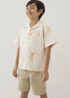Kids Love, Bonito Blouses & Shirts|Kidswear*Lucas Embroidered Collared Shirt in Rekindled Blooms