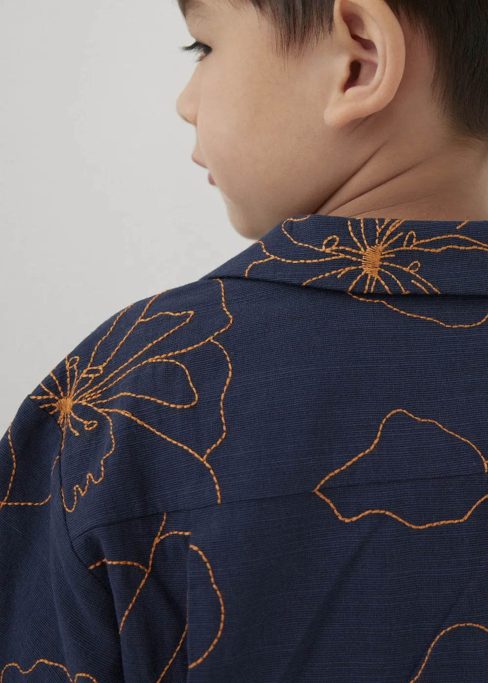 Kids Love, Bonito Blouses & Shirts|Kidswear*Lucas Embroidered Collared Shirt in Rekindled Blooms