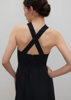 Love, Bonito Weekend|Dresses*Lyocell Elastic Halter Neck Midi Dress