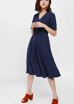 Love, Bonito Work Dresses*Madina Pleated Midi Dress