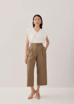 Love, Bonito Cropped & Ankle|Straight*Maiah Tailored Pleat Trousers