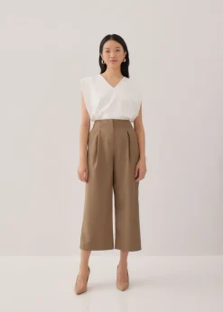 Love, Bonito Cropped & Ankle|Straight*Maiah Tailored Pleat Trousers