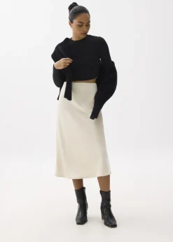 Love, Bonito Casual Tops|Petite-Friendly*Mason Crop Crew Neck Long Sleeve Top