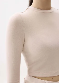 Love, Bonito Casual Tops|Petite-Friendly*Mason Crop Crew Neck Long Sleeve Top