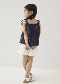 Kids Love, Bonito Casual Tops|Tanks & Camis*Mei Embroidered Babydoll Camisole Top in Rekindled Blooms