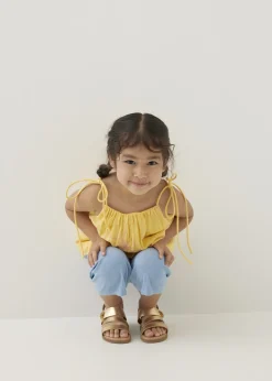 Kids Love, Bonito Casual Tops|Tanks & Camis*Mei Embroidered Babydoll Camisole Top in Rekindled Blooms