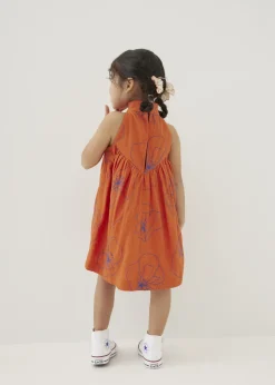 Kids Love, Bonito Party Dresses|Kidswear*Melati Embroidered Babydoll Mini Dress in Rekindled Blooms