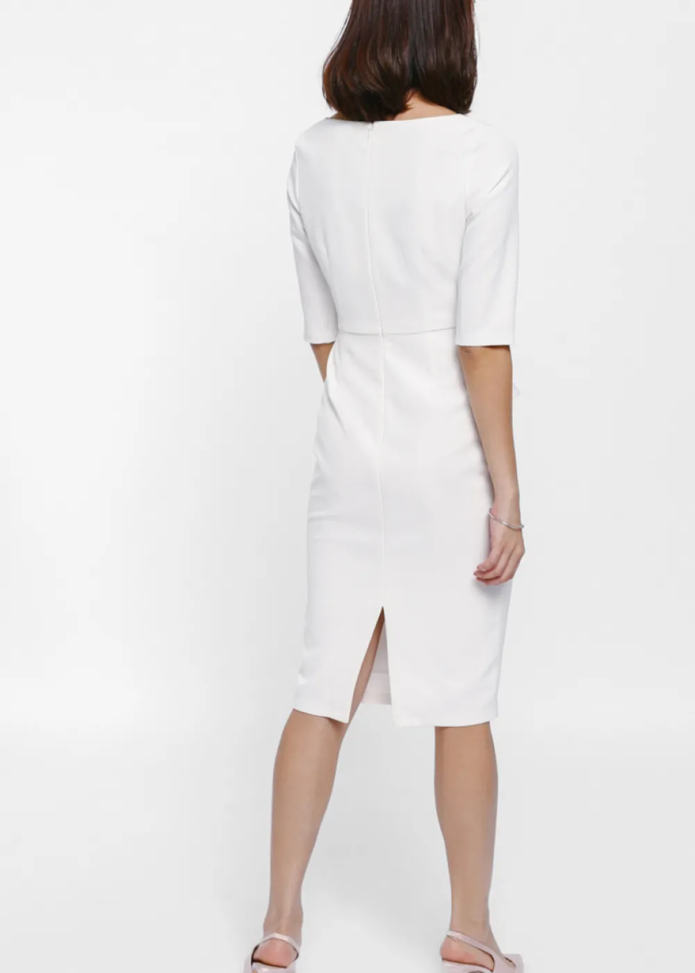 Love, Bonito Work Dresses*Melges Peplum Midi Dress