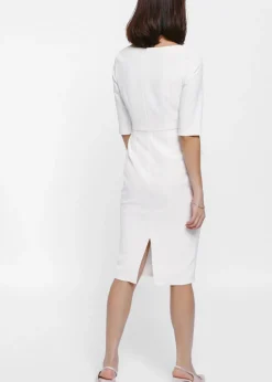 Love, Bonito Work Dresses*Melges Peplum Midi Dress