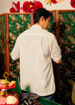 Love, Bonito Blouses & Shirts|Weekend*Men's Broderie Relaxed Collared Shirt