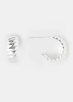 Love, Bonito Work|Bags & Accessories*Metal Twist Hoop Earrings