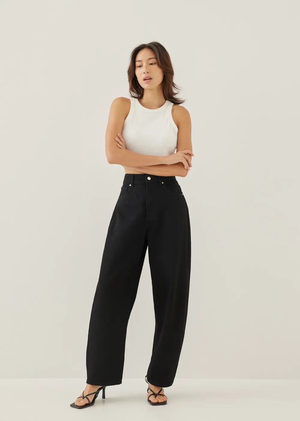 Love, Bonito Casual Pants|Weekend & Vacation Pants*Mickee Denim Barrel Jeans