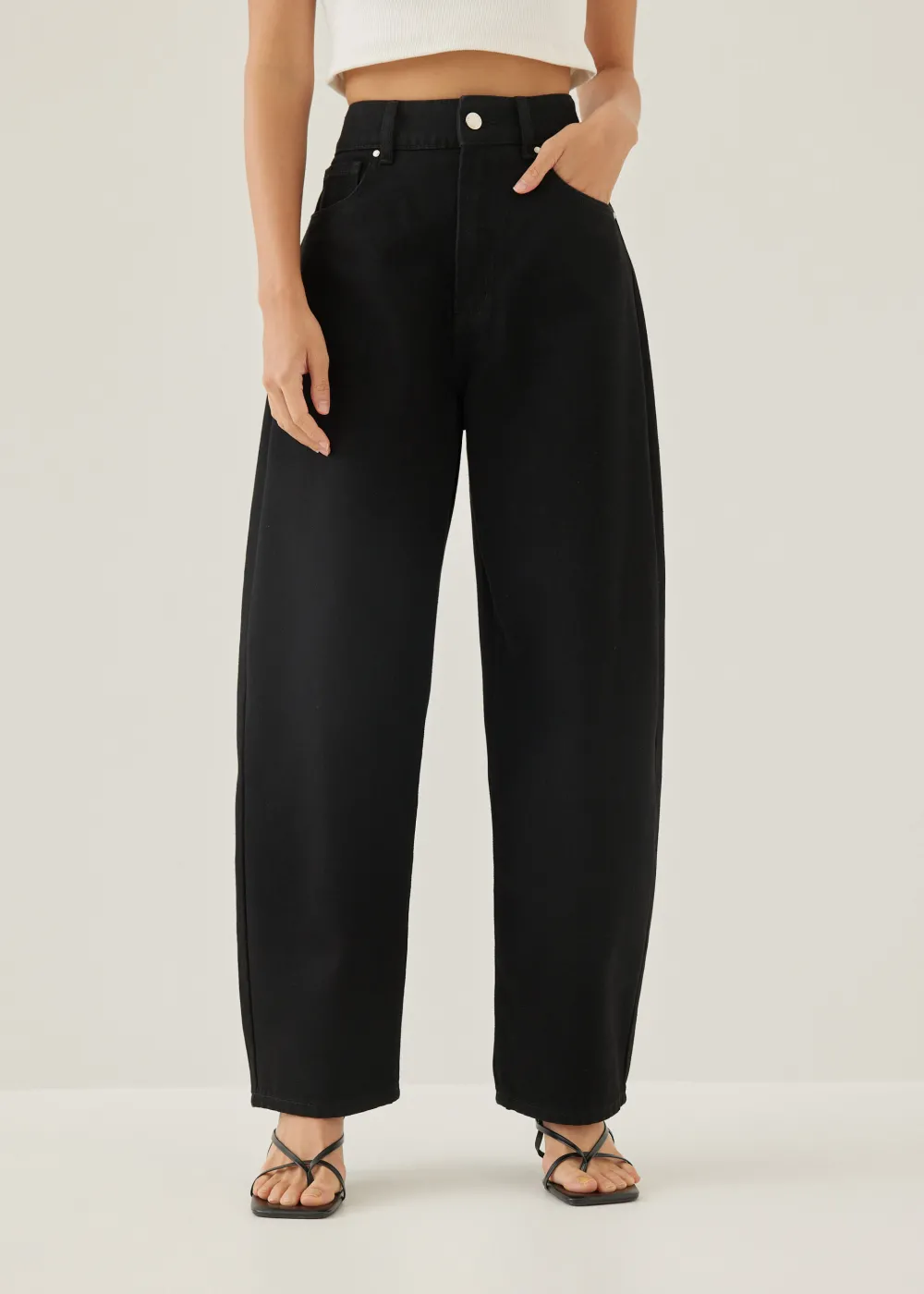 Love, Bonito Casual Pants|Weekend & Vacation Pants*Mickee Denim Barrel Jeans