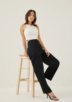 Love, Bonito Casual Pants|Weekend & Vacation Pants*Mickee Denim Barrel Jeans