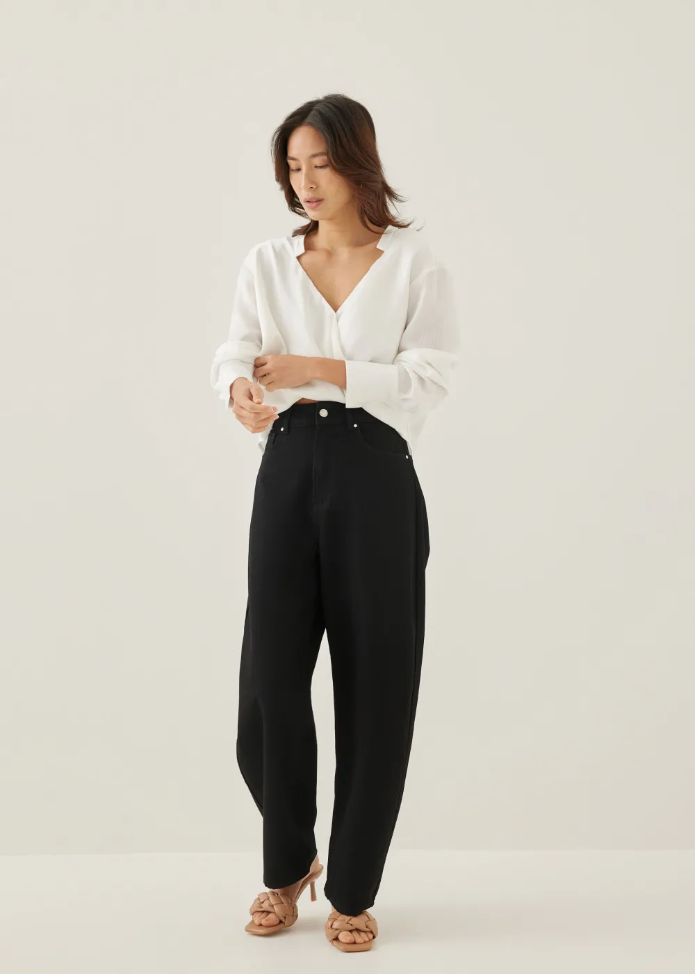 Love, Bonito Casual Pants|Weekend & Vacation Pants*Mickee Denim Barrel Jeans